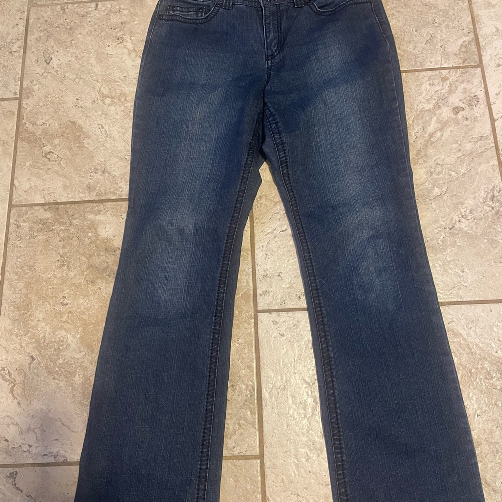 Code Bleu Dark Blue Flare Jeans